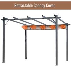 Outsunny Pergola Awning Brown/Black