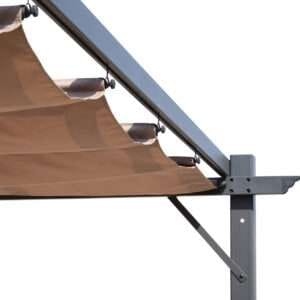 Outsunny Pergola Awning Brown/Black