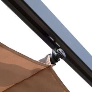 Outsunny Pergola Awning Brown/Black