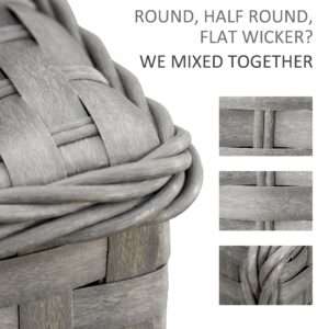 Outsunny Corner Sofa Set 6pc PE Rattan