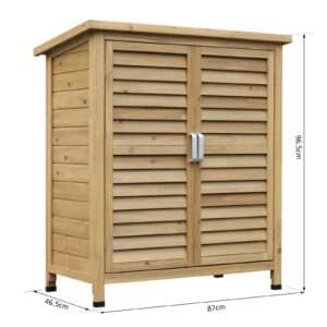 Outsunny Garden Storage Unit Wood