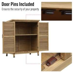 Outsunny Garden Storage Unit Wood