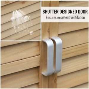 Outsunny Garden Storage Unit Wood