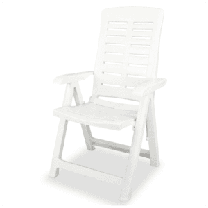 vidaXL Reclining Garden Chairs Plastic