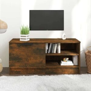 vidaXL TV Cabinet Smoked Oak Wood