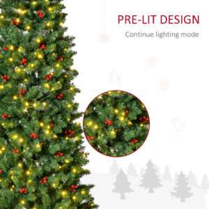 Homcom 7FT Artificial Pencil Christmas Tree