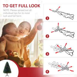 Homcom 4ft Artificial Christmas Tree Fibre