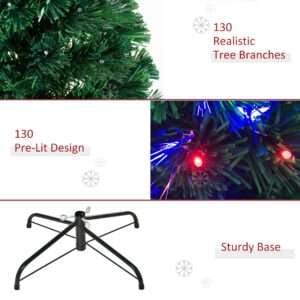 Homcom 4ft Artificial Christmas Tree Fibre