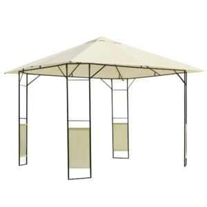 Outsunny Gazebo Party Tent Cream-white