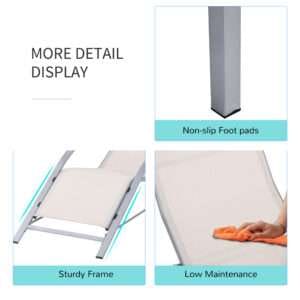 Outsunny 3pc Lounge Chair Set w/ Table