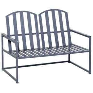Outsunny 2 Seat Steel Garden Bench