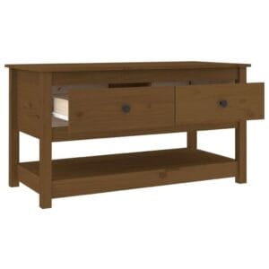 vidaXL Coffee Table Solid Pine Wood