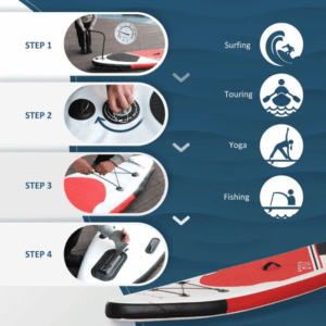 Outsunny Surfing & Paddle Board 10ft