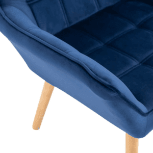 Luxe Velvet Feel Accent Chair With Wide Arms