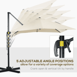 Outsunny Square Cantilever Parasol