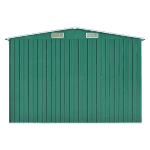 vidaXL Steel Garden Shed Green