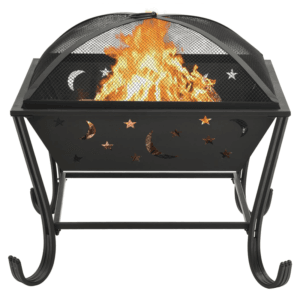 vidaXL Fire Pit with Poker 62cm XXL Steel
