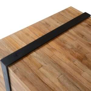 vidaXL Side Table Teak 60x60x38cm