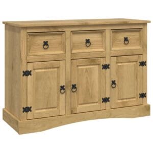 vidaXL Sideboard Solid Mexican Pine Wood