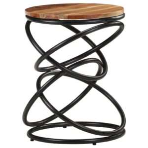 vidaXL End Table Solid Wood 40x40x52cm