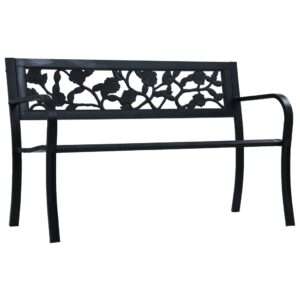 vidaXL Garden Bench Steel Vintage Style
