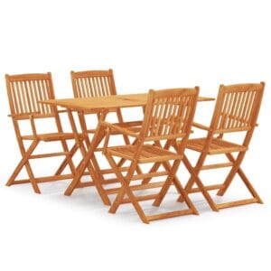 vidaXL 4/6pc Dining Set Eucalyptus Wood