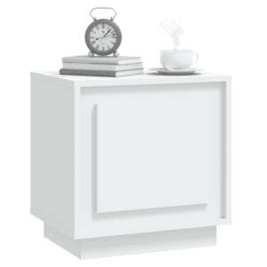 vidaXL Bedside Cabinet White Wood 44x35x45cm