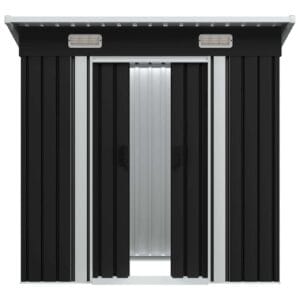 vidaXL Galvanised Steel Garden Shed