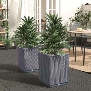 vidaXL Polypropylene Planters 30x30x37cm