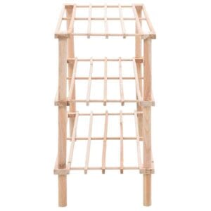 vidaXL Shoe Rack Solid Fir Wood