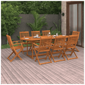 vidaXL Garden Dining Set Solid Acacia Wood