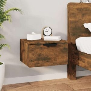 vidaXL Wall-mounted Bedside Cabinet