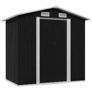 vidaXL Garden Shed Steel 204x132x186cm