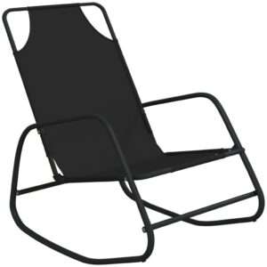 vidaXL Rocking Sun Lounger Textilene