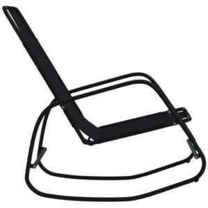vidaXL Rocking Sun Lounger Textilene