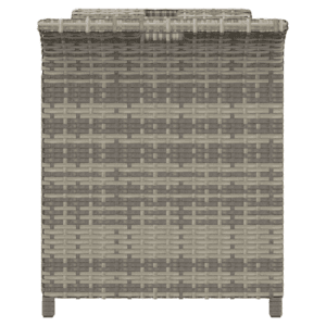 vidaXL Poly Rattan Bench 116x46x57cm