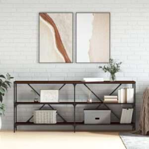 vidaXL Console Table Wood and Iron