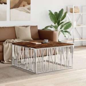 vidaXL Coffee Table Stainless Steel