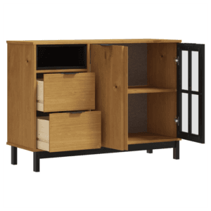 vidaXL Sideboard Solid Pinewood 110x40x80cm