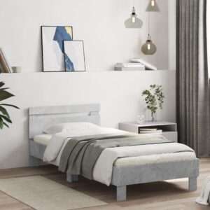 vidaXL Bed Frame w/ Headboard 90x200cm