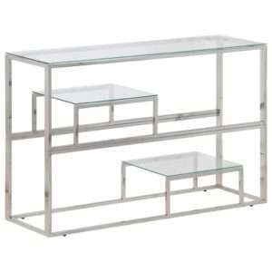 vidaXL Console Table Stainless Steel