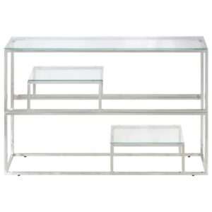 vidaXL Console Table Stainless Steel