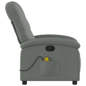 vidaXL Massage Recliner Chair Fabric
