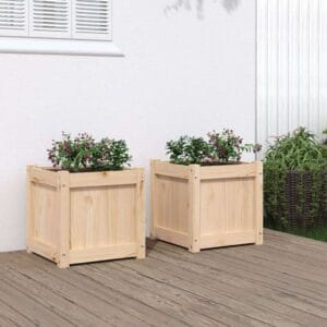 vidaXL Garden Planter Solid Pine Wood