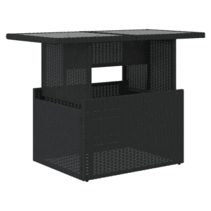 vidaXL Garden Table with Glass Top vidaXL Garden Table with Glass Top