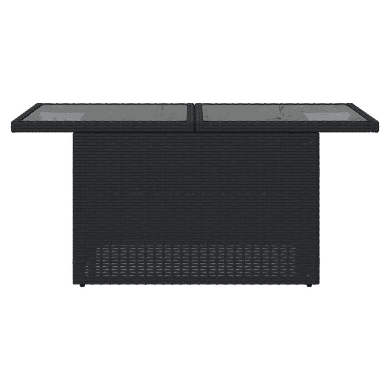 vidaXL Garden Table with Glass Top vidaXL Garden Table with Glass Top