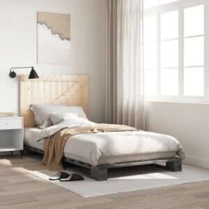 vidaXL Bed Frame w/ Headboard 100x200cm