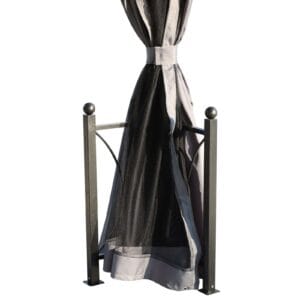 Outsunny 3x3m Alloy Gazebo w/ Curtains