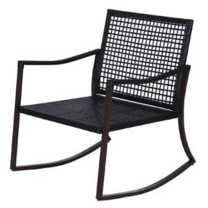 Outsunny 3 pcs Rocking Chair Bistro Set
