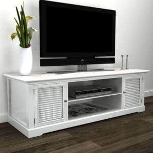 vidaXL Wooden TV Stand White
